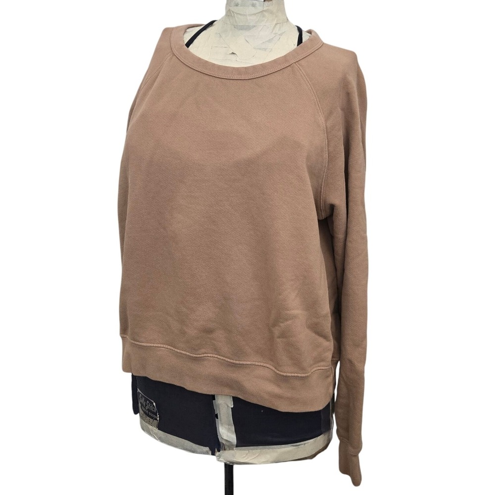 It Is Well L.A. Sweatshirt Small Tan French Terry Crewneck‎ Made in USA Cotton